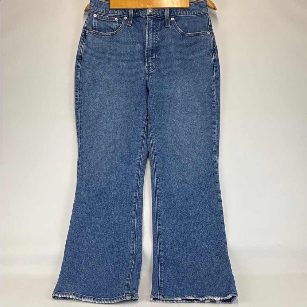 MADEWELL The Perfect Vintage Flare Crop Jean Size 30
